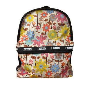 Le Sport Sac Retro Floral Multicolour Backpack